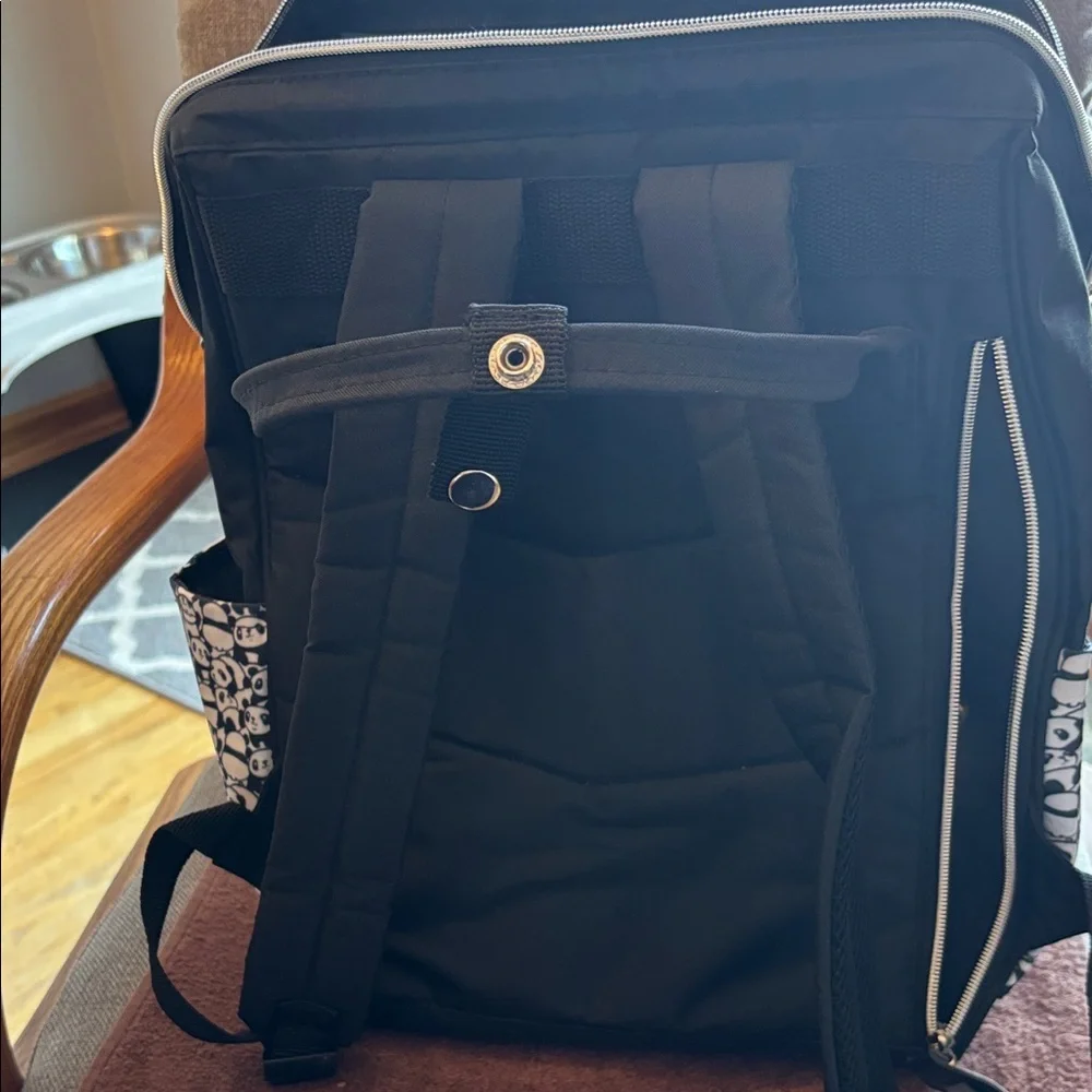Panda Print Backpack - Picture 4 of 5